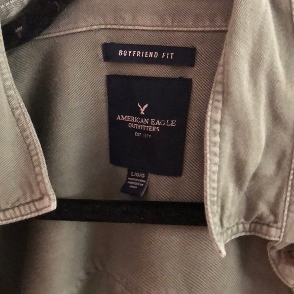 american eagle 3/4 sleeve button up - Picture 3 of 3